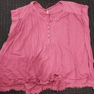 Free People Oversize Shirt. Size Medium